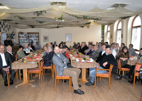 Gut besuchtes Haus