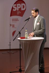 Thomas Jennemann bei seiner Rede auf dem Neujahrsempfang