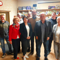 Die neue Vorstandschaft v.l.: Peter Meidenbauer, Karin Rose, Erich Dannhäuser, Yasemin Köprülü, Leonhard Hofmann, Thomas Jennemann, Lutz-Werner Hamann, Michael Deinzer, Angelkika Schopper
