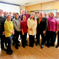 Bürgermeisterkandidat Thomas Jennemann mit seinem Team